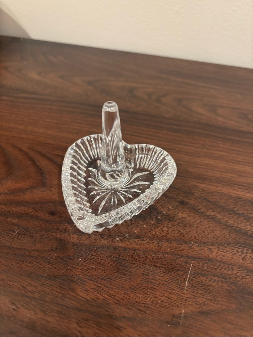 Vintage Waterford Crystal Heart Ring Holder